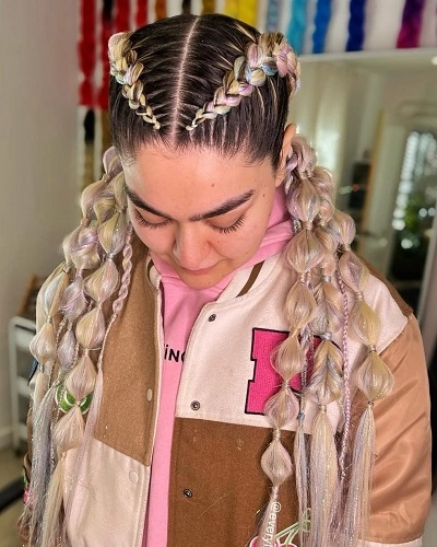 Dutch Bubble Braids