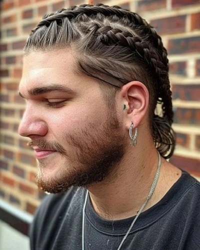 Fishtail French Braids for Men