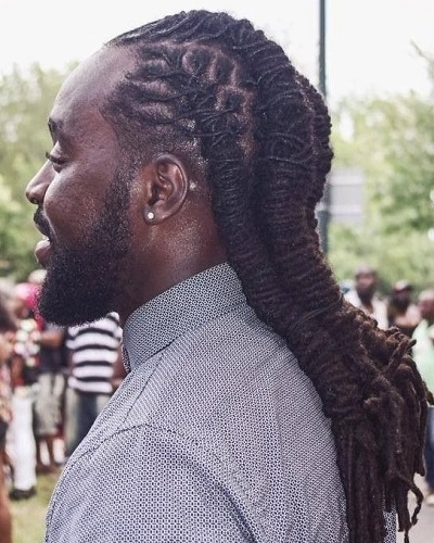 French Braids Men Dreads