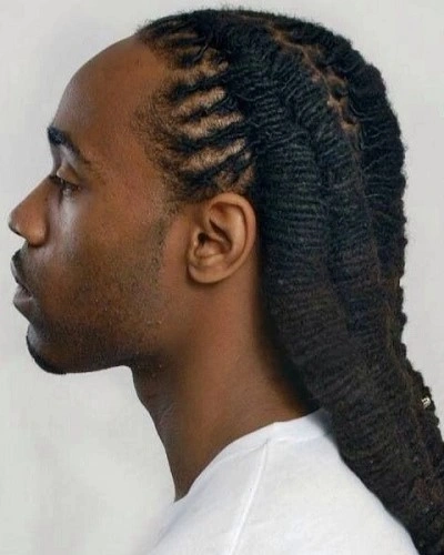 French Braids Men Dreads
