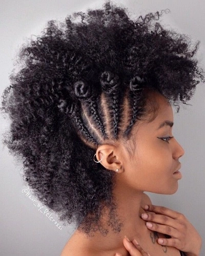 Frohawk (Faux Hawk) for Black Women