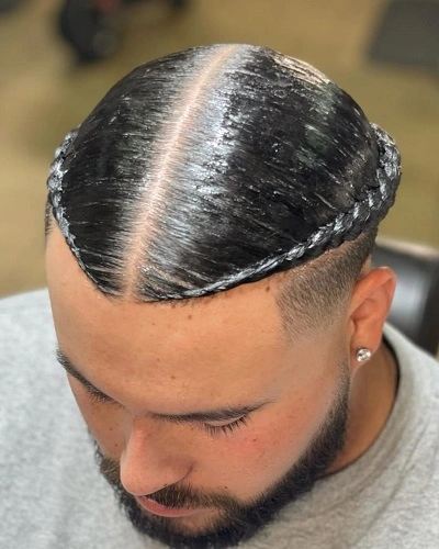 Halo Braids for Men