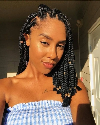 Jumbo Braids with Beads