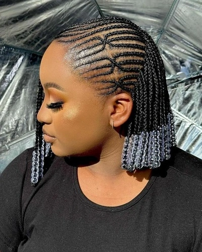 Lemonade Braids with Beads