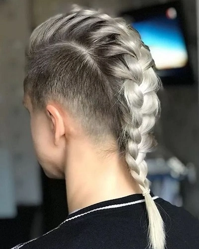Simple French Braids for Men