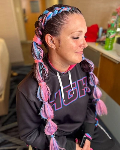 Softball Bubble Braids
