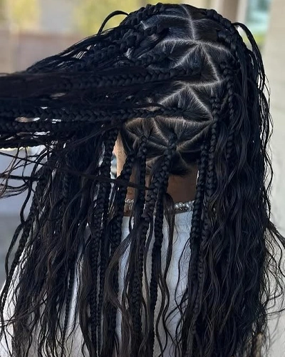 Triangle Bora Bora Braids