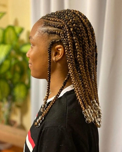 Tribal Braids with Mixed Beads