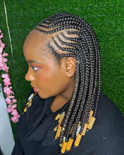 Tribal Braids with Mixed Beads