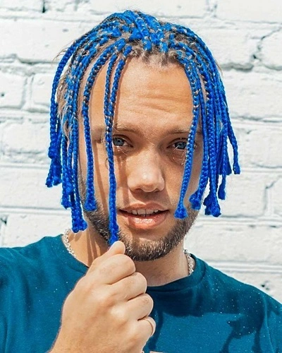 Blue Braids for Men
