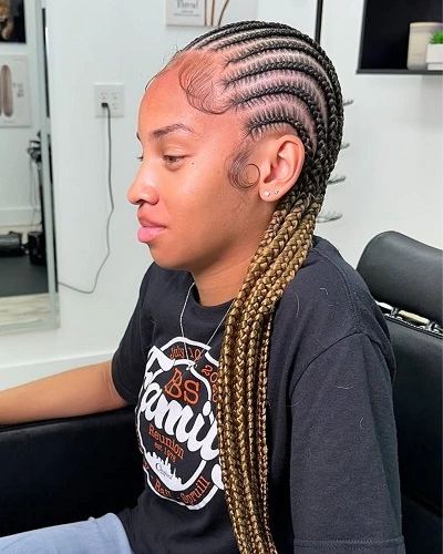 Cornrow Stitch Braids Women