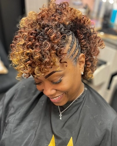 Faux Hawk with Curls