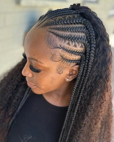 Feed In Stitch Braids Women