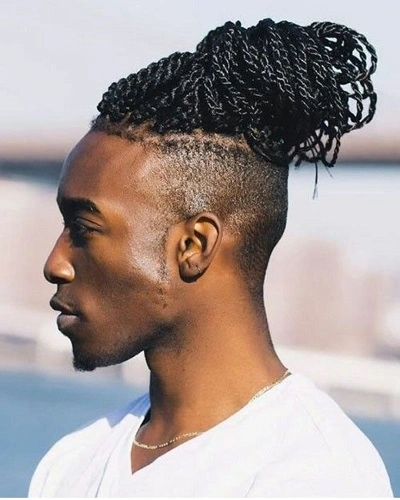 High Top Twist Braids Men