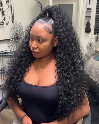 Long Curly Ponytail