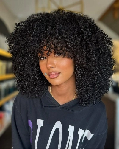 Long Layered Afro