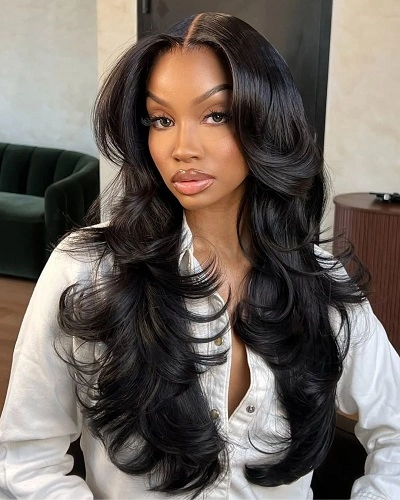 Long Straight Layered Weave