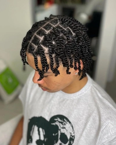Mini Twist Braids Men