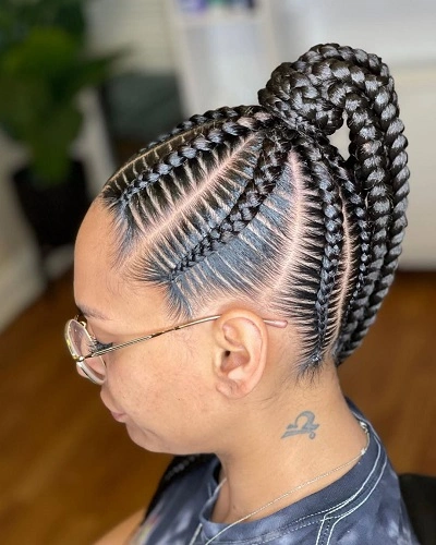 Ponytail Stitch Braids Women