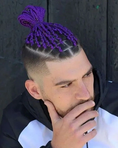 Purple Braids for Men