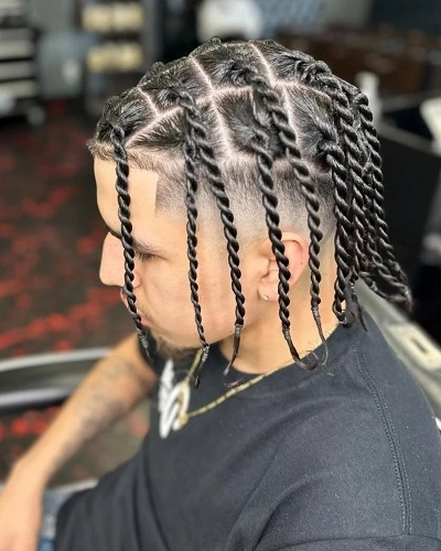 Rope Twist Braids Men