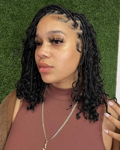 Short Knotless Braids