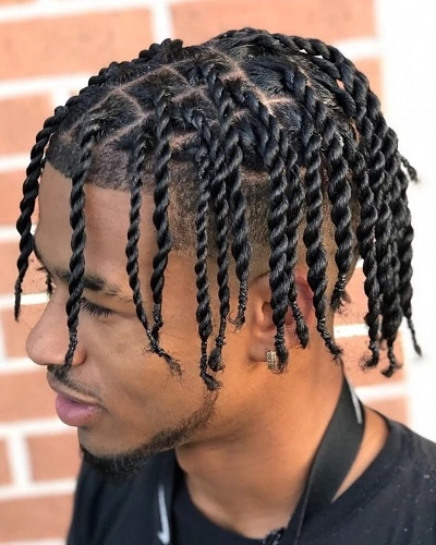 Two Strand Twist Braids Men