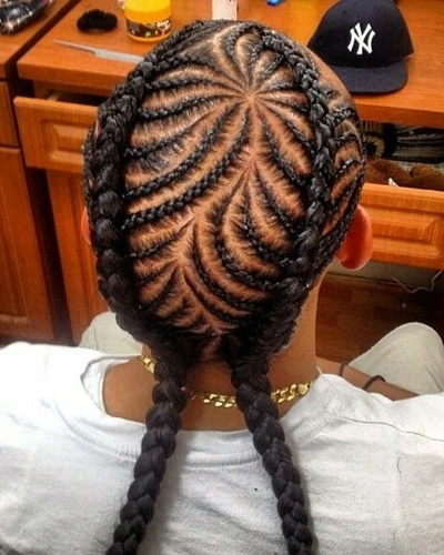 2 Fishbone Braids Male