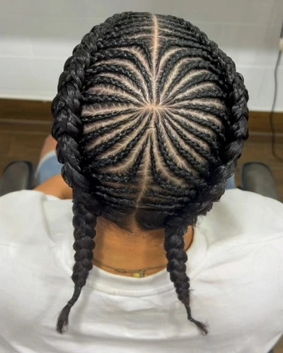 2 Fishbone Braids Male