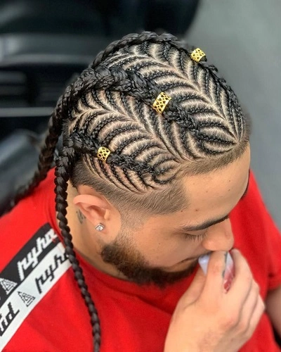 Diagonal Fishbone Braids