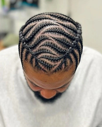 Diagonal Fishbone Braids