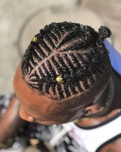 Fishbone Braids with Beads