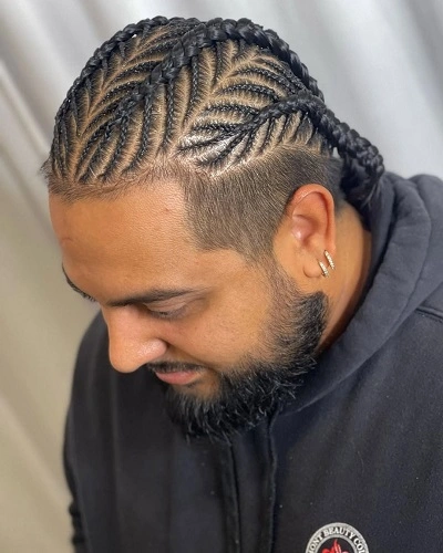 Fishbone Cornrow Braids