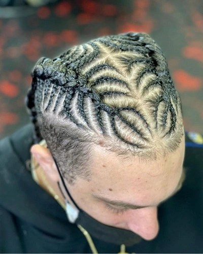 Fishbone Top Knot Braids
