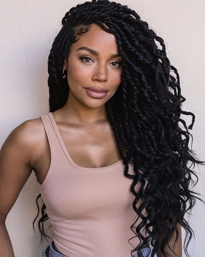 French Curl Senegalese Twists for Women