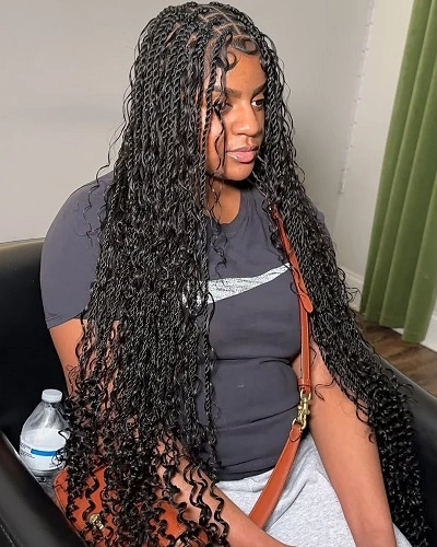 Knotless Senegalese Twists for Women