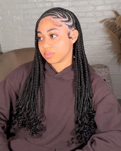 Senegalese Twist and Cornrows for Women