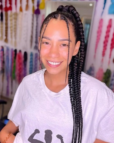 Senegalese Twist in Ponytail for Women